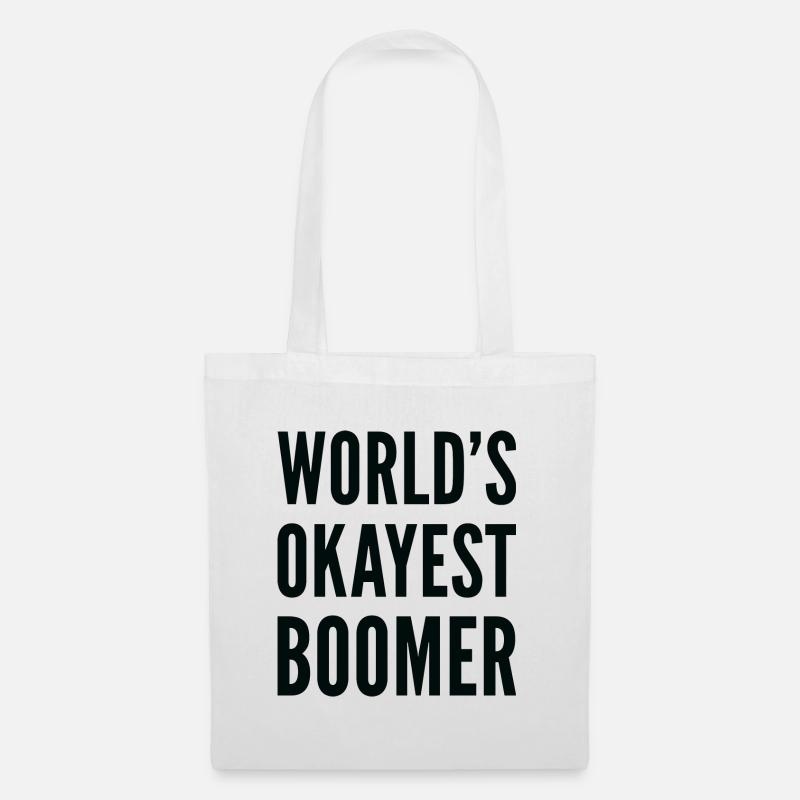Der okayeste Boomer der Welt - Stoffbeutel - Weiß