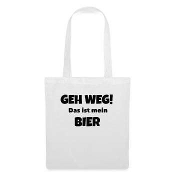 Mein Bier! - Stoffbeutel - Weiß - Vorne