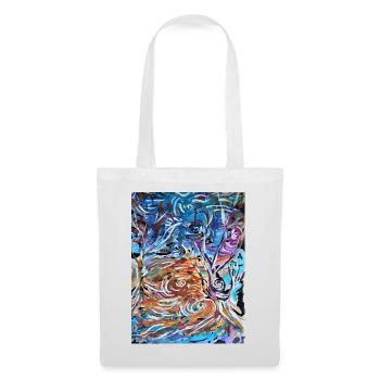 Nature, arbre, arbres, aimer la nature - Sac en tissu - blanc - Devant