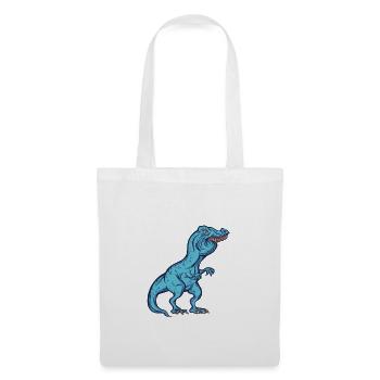 TRex Meme Dinosaurier mit Überbiss Arthur mit th - Stoffbeutel - Weiß - Vorne
