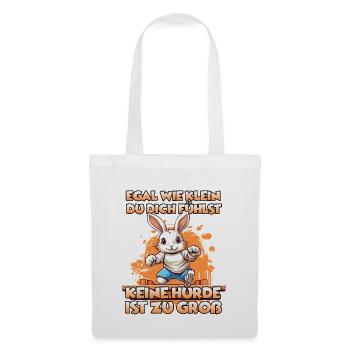 DreamyHopper Kaninhop Geschenk für Kaninchenhalter - Stoffbeutel - Weiß - Vorne