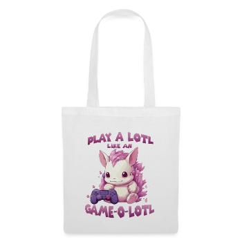 Kawaii Axolotl Gamer T | Anime Gamer Outfit | - Tote Bag - white - Front