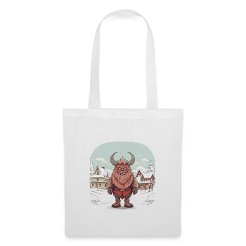 Krampus T | Krampus Kostüm | Kawaii Weihnachtsmann - Stoffbeutel - Weiß - Vorne