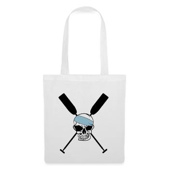 Paddle oars crossed skull skull Skull 3c - Tote Bag - white - Front