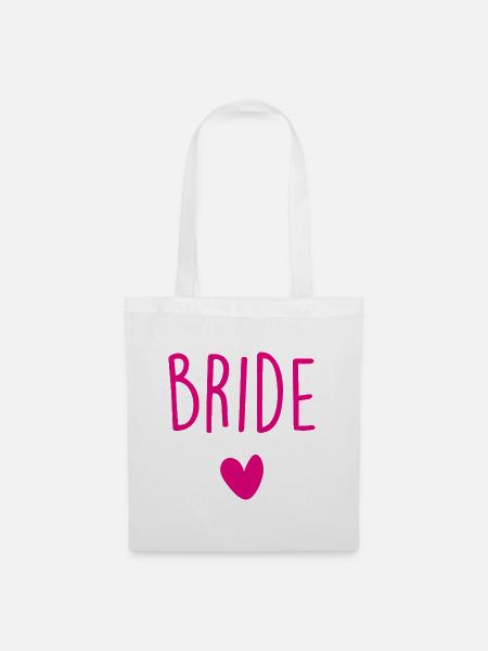 Bride - Stoffbeutel - Weiß
