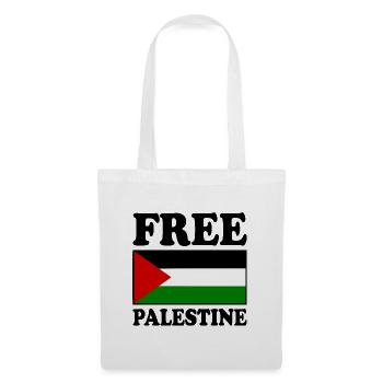 Free palestine - Sac en tissu - blanc - Devant