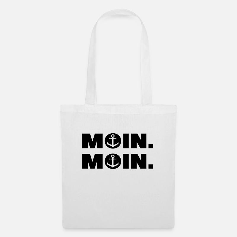 Moin Moin - Stoffbeutel - Weiß