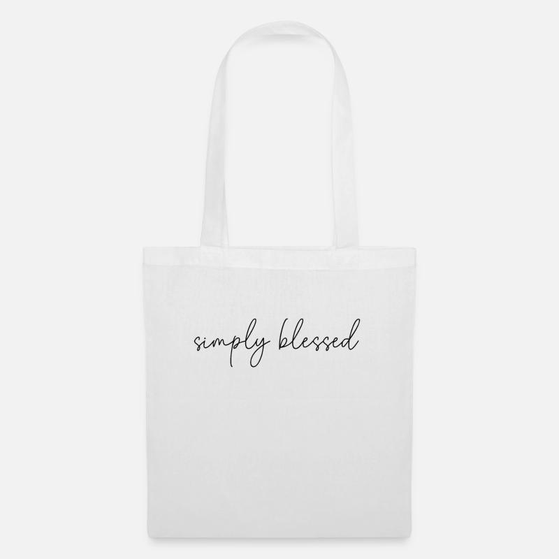 Simply blessed - Stoffbeutel - Weiß