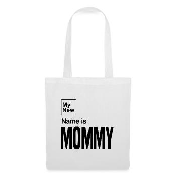 Mon nouveau nom est maman - Sac en tissu - blanc - Devant