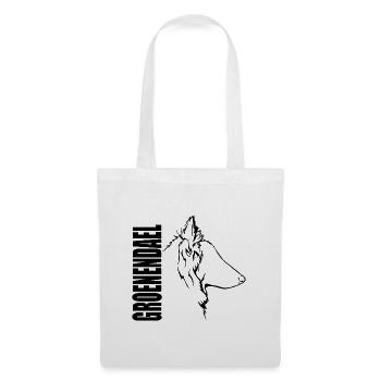 GROENENDAEL Profil Chiens Wilsigns - Sac en tissu - blanc - Devant