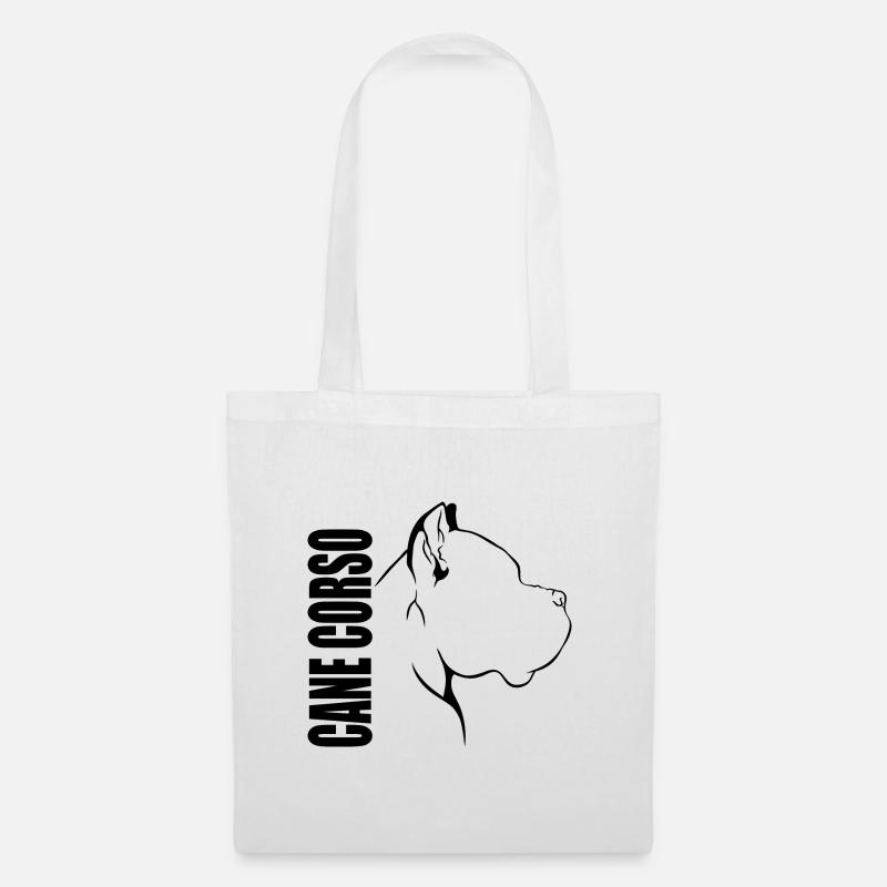 CANE CORSO Profil Chiens Chien Wilsigns - Sac en tissu - blanc