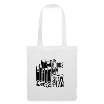 Lecture de livres Rat de bibliothèque Rat de bibliothèque Dire mon évasion - Sac en tissu - blanc - Devant