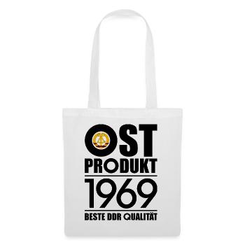 57. GEBURTSTAG OSSI OSTPRODUKT 1969 DDR - Stoffbeutel - Weiß - Vorne