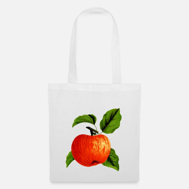 Apple Apfel Veggie Obst Fruits Tree Baum3 - Stoffbeutel - Weiß