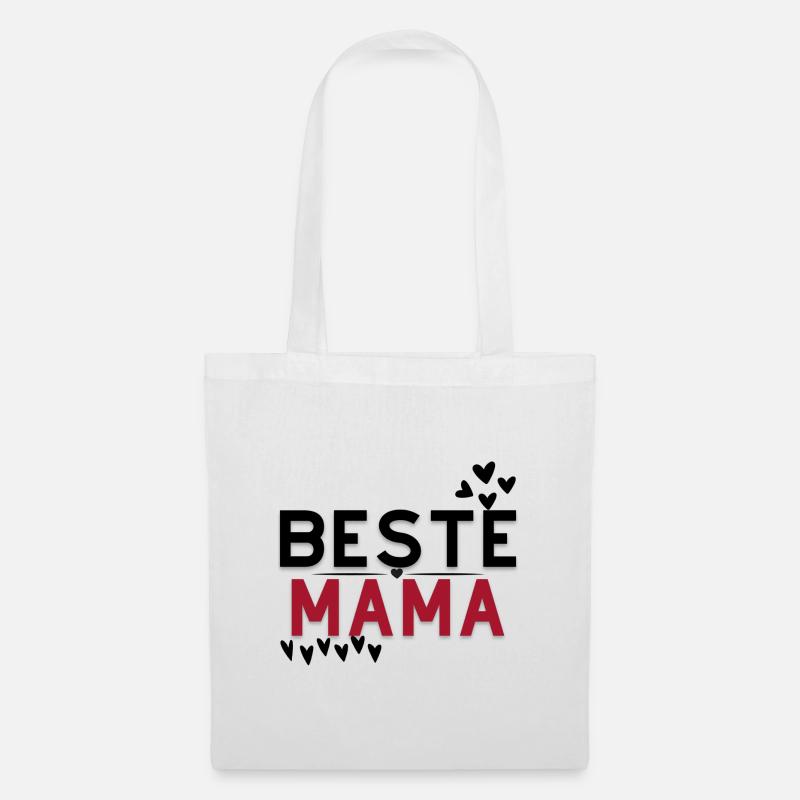 Beste Mama Geschenk | Muttertag | Geburtstag - Stoffbeutel - Weiß