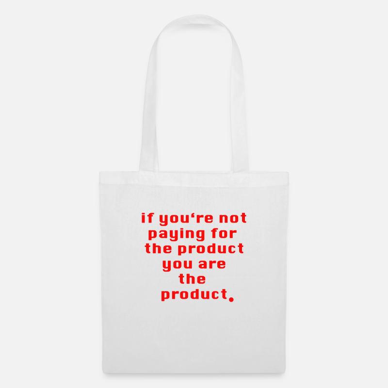 YOU ARE THE PRODUCT - Stoffbeutel - Weiß