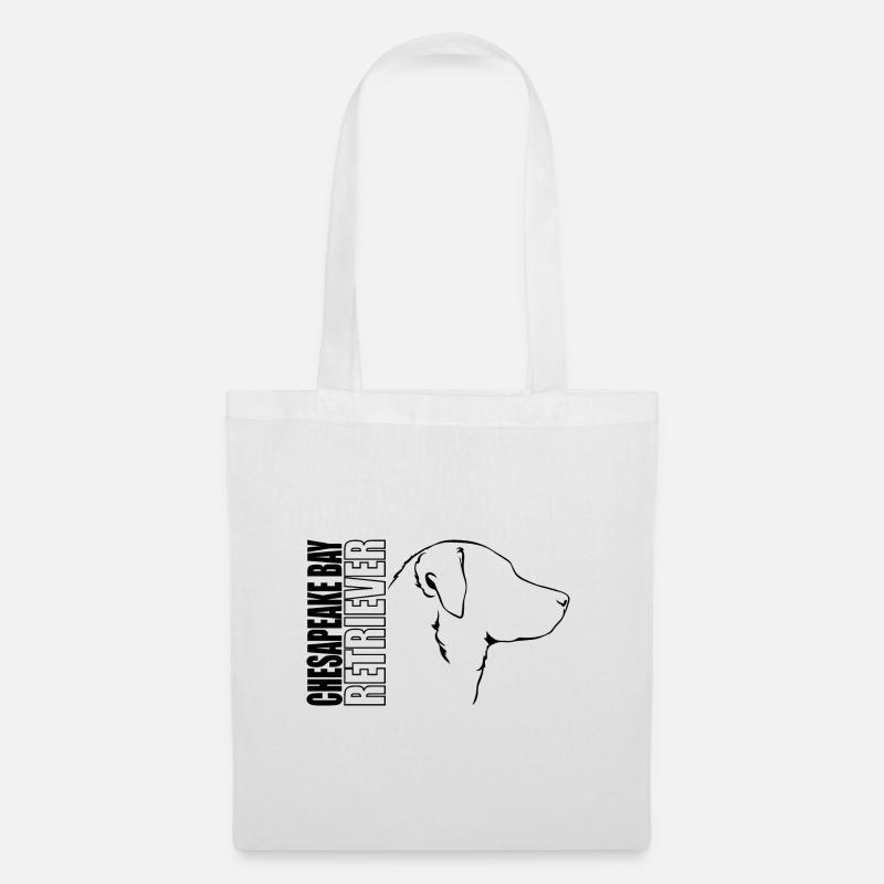 CHESAPEAKE BAY RETRIEVER Profil Hunde Hund - Stoffbeutel - Weiß