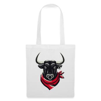 Taureau feria - Sac en tissu - blanc - Devant