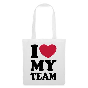 I love my team - Tote Bag - white - Front