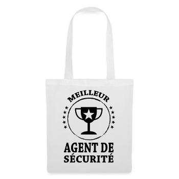 Agent de Sécurité - Sac en tissu - blanc - Devant