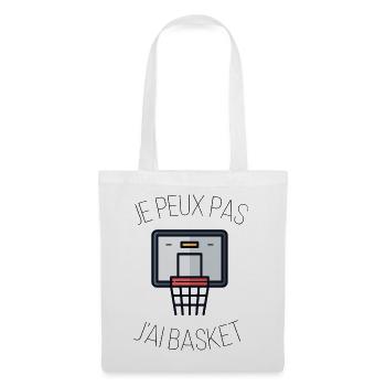 i can't i have basketball - Tote Bag - white - Front