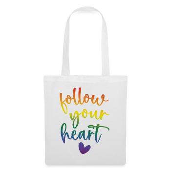 Pride Month - Follow Your Heart - Tote Bag - white - Front