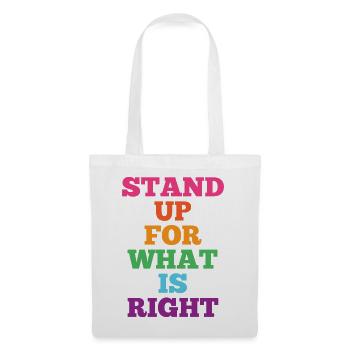Pride Month LGBTQ - Stand Up For What is Right - Tote Bag - white - Front