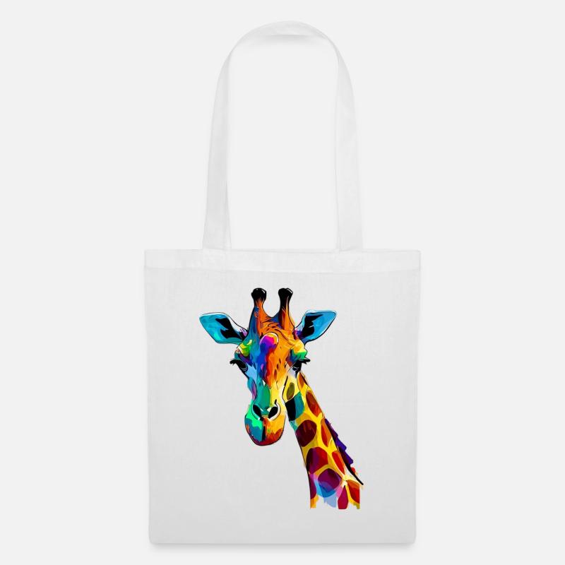 Giraffe - Stoffbeutel - Weiß