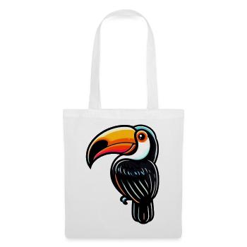 Toucan - Sac en tissu - blanc - Devant