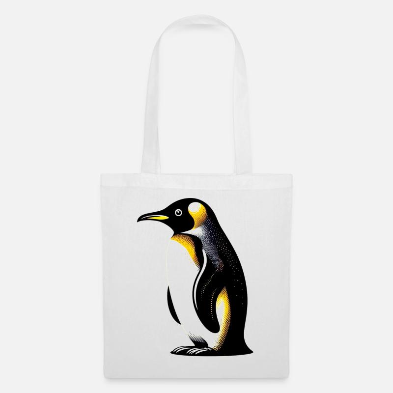 Pinguin - Stoffbeutel - Weiß