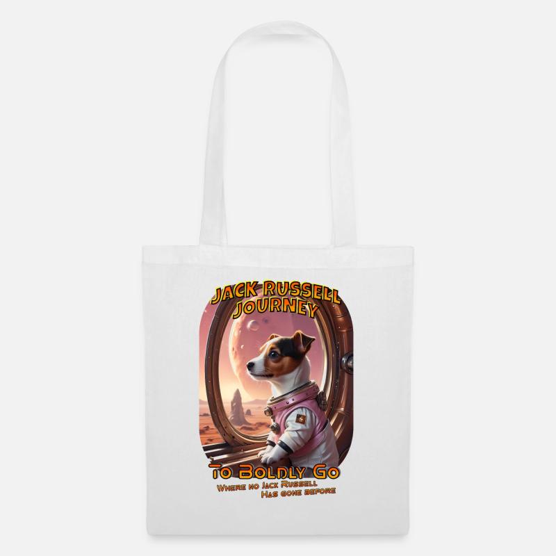 To Boldly Go where no Jack Russell has gone before - Tote Bag - white