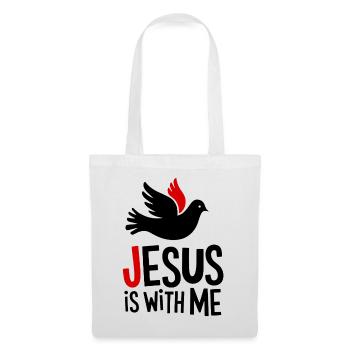 Jesus is with me - Tote Bag - white - Front