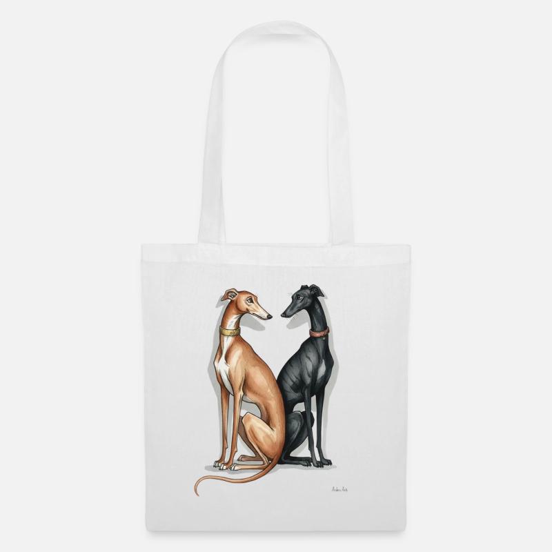 Two Galgos - Tote Bag - white