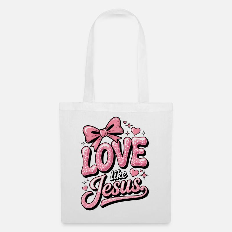 Love Like Jesus - Stoffbeutel - Weiß