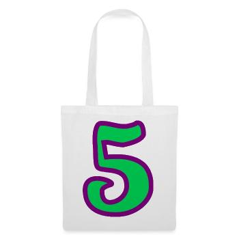 5. JUBILÄUM. 5 JAHRE. 5. JUBILÄUM - Stoffbeutel - Weiß - Vorne