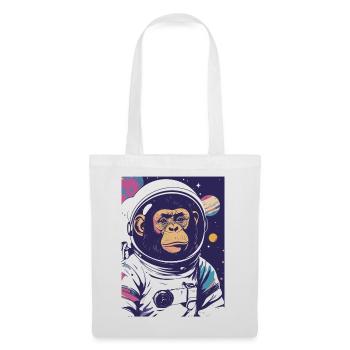 Astronauts chimpanzee in space - Tote Bag - white - Front