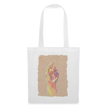 Pastel Rainbow Hand - Tote Bag - white - Front