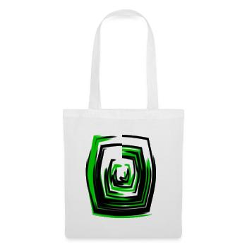 Neonspirale Grün - Stoffbeutel - Weiß - Vorne