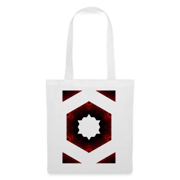 Fire Kaleidoscope Hexagon Pattern - Tote Bag - white - Front