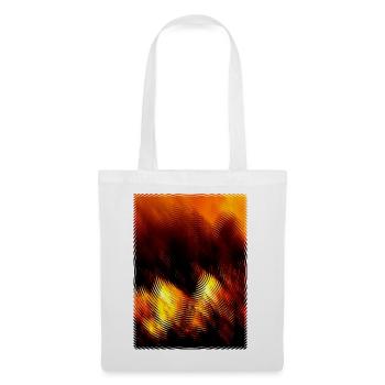 Fire Circle Wave Pattern - Tote Bag - white - Front