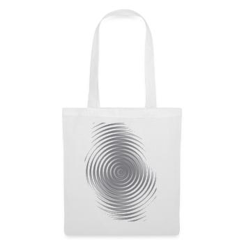 Gray Circle Spiral Zen Pattern - Tote Bag - white - Front