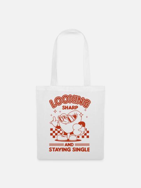 Staying Single - Stoffbeutel - Weiß