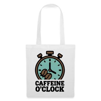 Stoppuhr Kaffee Logo - Stoffbeutel - Weiß - Vorne