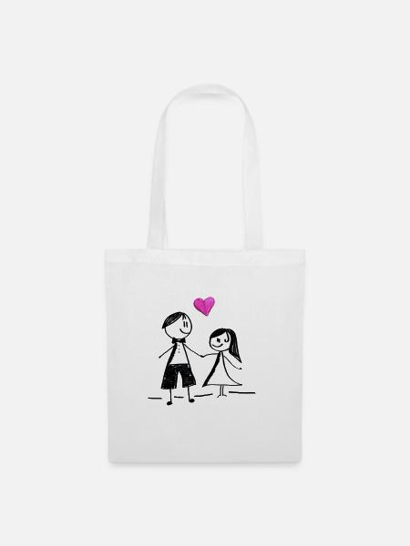 Liebe ist ... - Stoffbeutel - Weiß