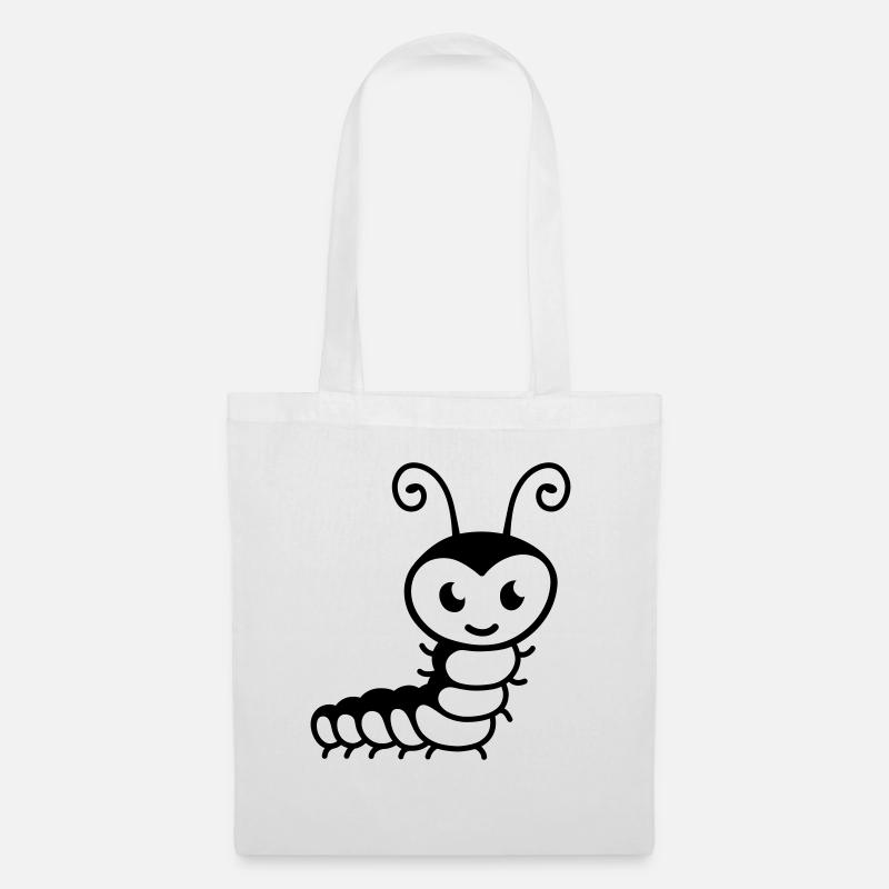 Chenille cher - Sac en tissu - blanc