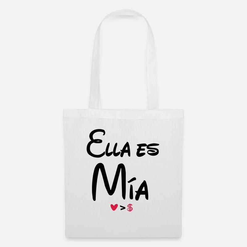 ella_es_mia - Tote Bag - white