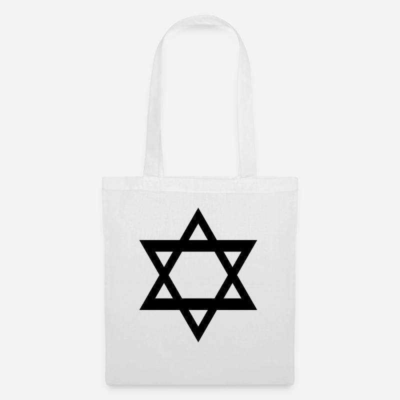 star_of_david - Stoffbeutel - Weiß