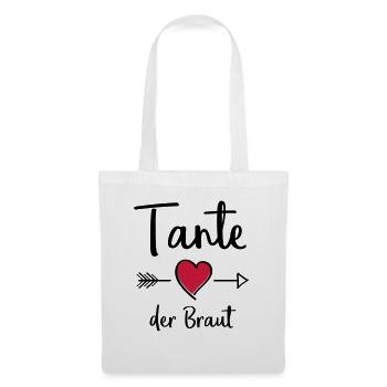 tante der braut - Stoffbeutel - Weiß - Vorne