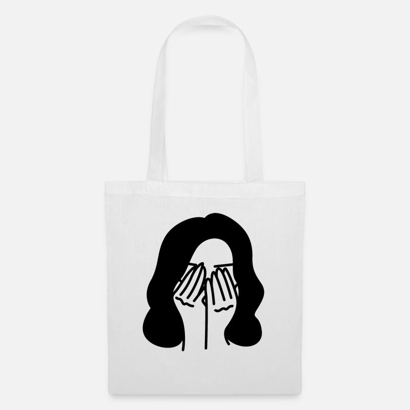 crying - Tote Bag - white
