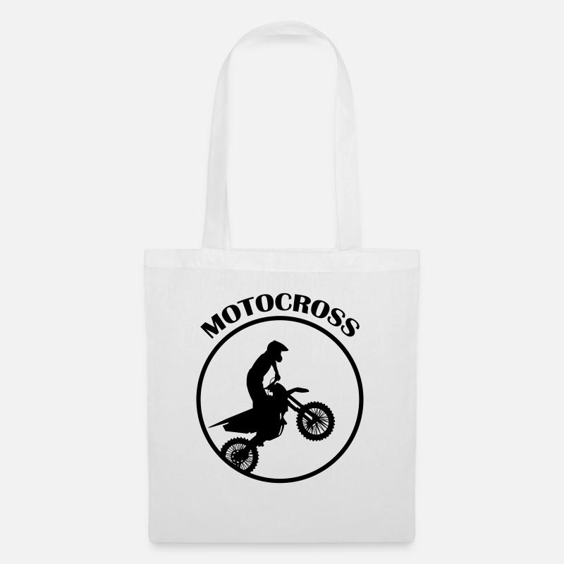 Motocross - Stoffbeutel - Weiß